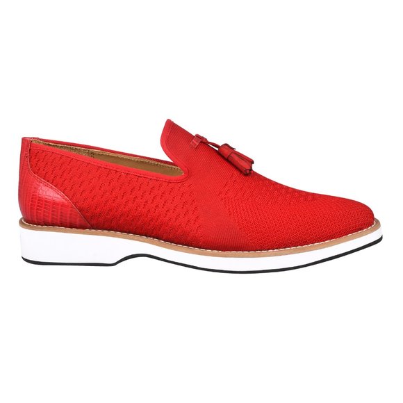 Jean Leather Textile Casual Loafers - Picture 5 of 7